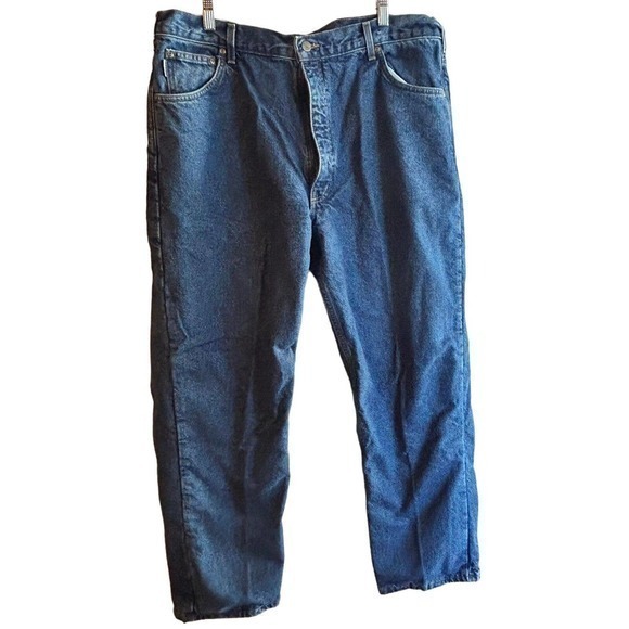 Carhartt B21 DST Denim Flannel Lined Jeans Rugged Work Wear Mens Sz 42‎ x 30 - Picture 1 of 4
